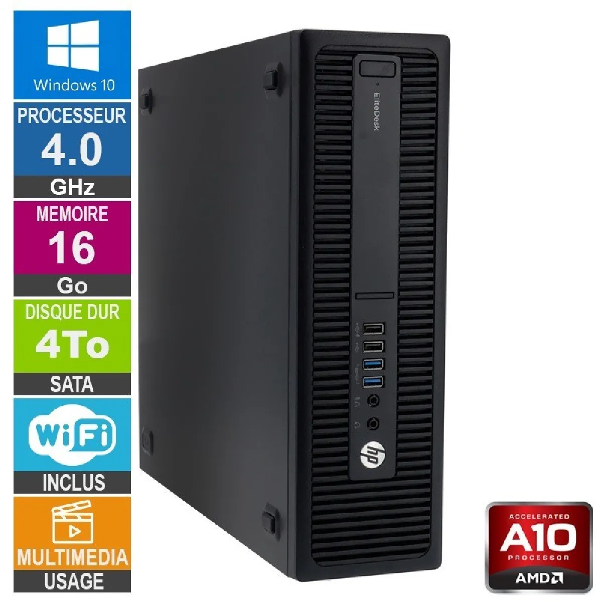 Acheter HP 705 G2 SFF A10-8750B - 16Go 4To Reconditionné - 277,12 € HP 705 G2 SFF A10-8750B - 16Go 4To Reconditionné - Hewlett-Packard reconditionné disponible sur Rue du Commerce Seconde Vie